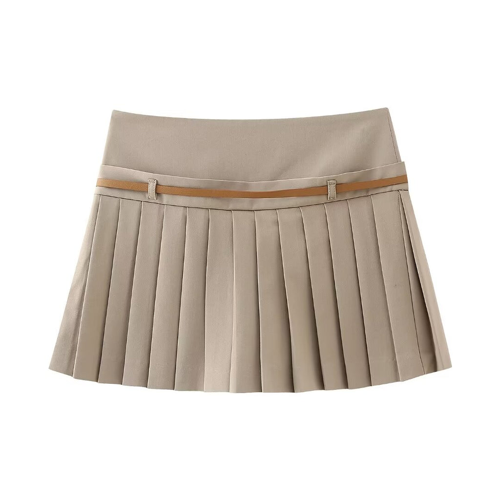 Winter Casual Wide Pleated Pant Skirt