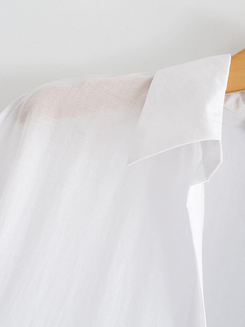 Collared 3/4-Sleeve Midi Dress