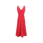Women's V Neck Slim Fit Spring Women Clothing Printed Sexy Dress