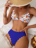 Split Lace Bikini Swimwear