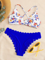 Split Lace Bikini Swimwear