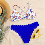 Split Lace Bikini Swimwear