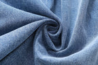 Women's French Casual Pleated Washed Denim Chic Dress