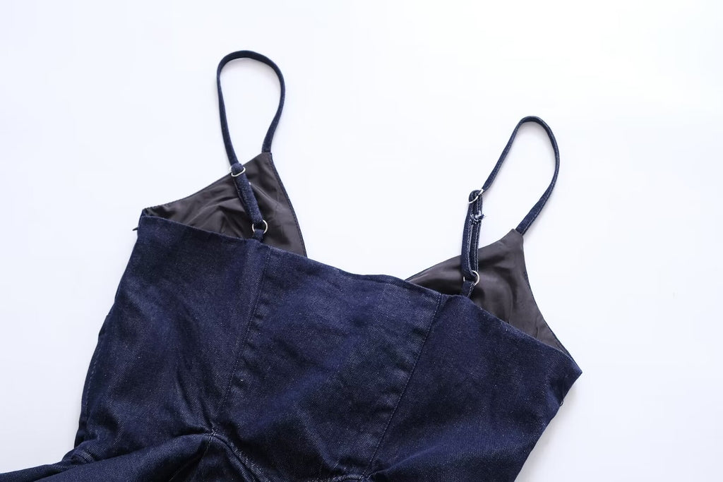 Women's Summer Women Clothes Sexy Ruffled Spaghetti Straps Denim Jacket