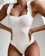 Solid Color Bikini Swimwear