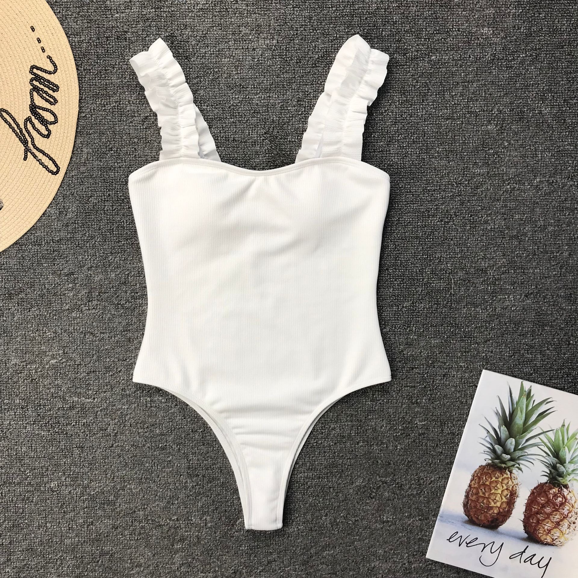 Solid Color Bikini Swimwear