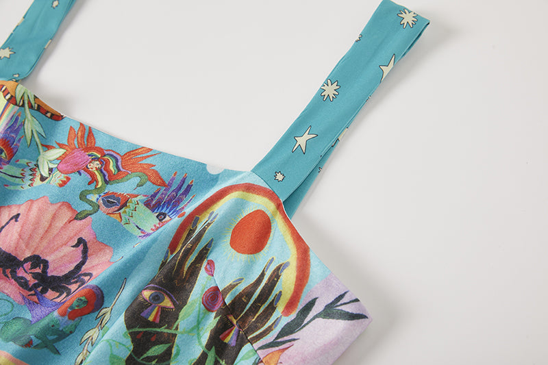Women's 's Floral Print A-Line Dress