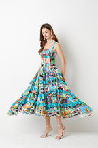 Women's 's Floral Print A-Line Dress