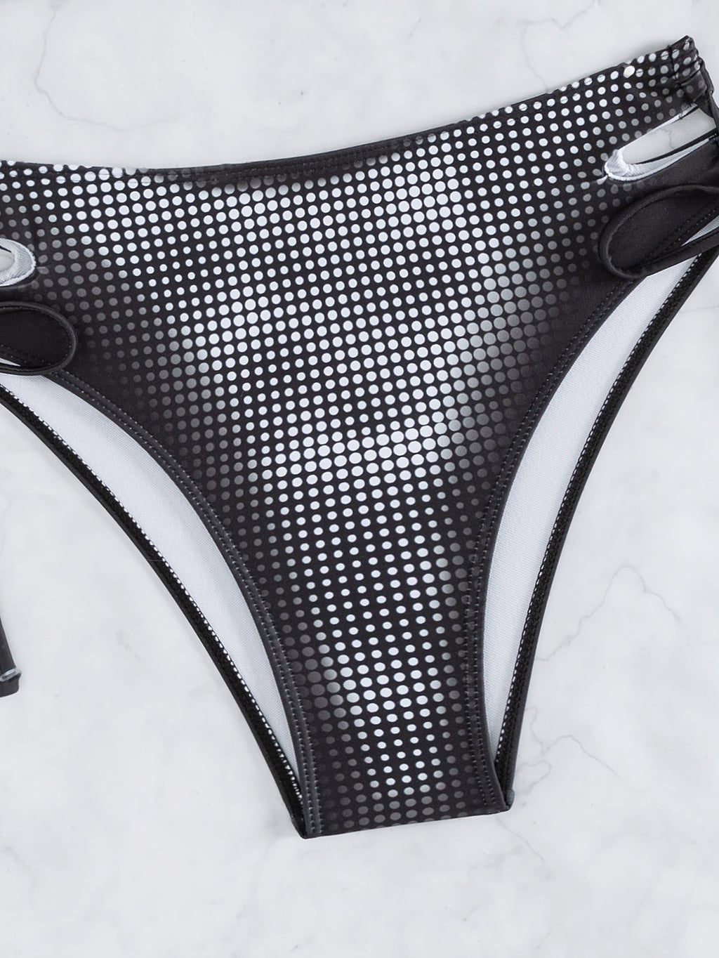 Split Black Bikini Swimwear