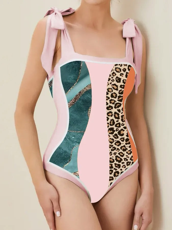 Multi Color One-piece Swimwear