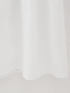 White Embroidered Ruffle Mini Dress