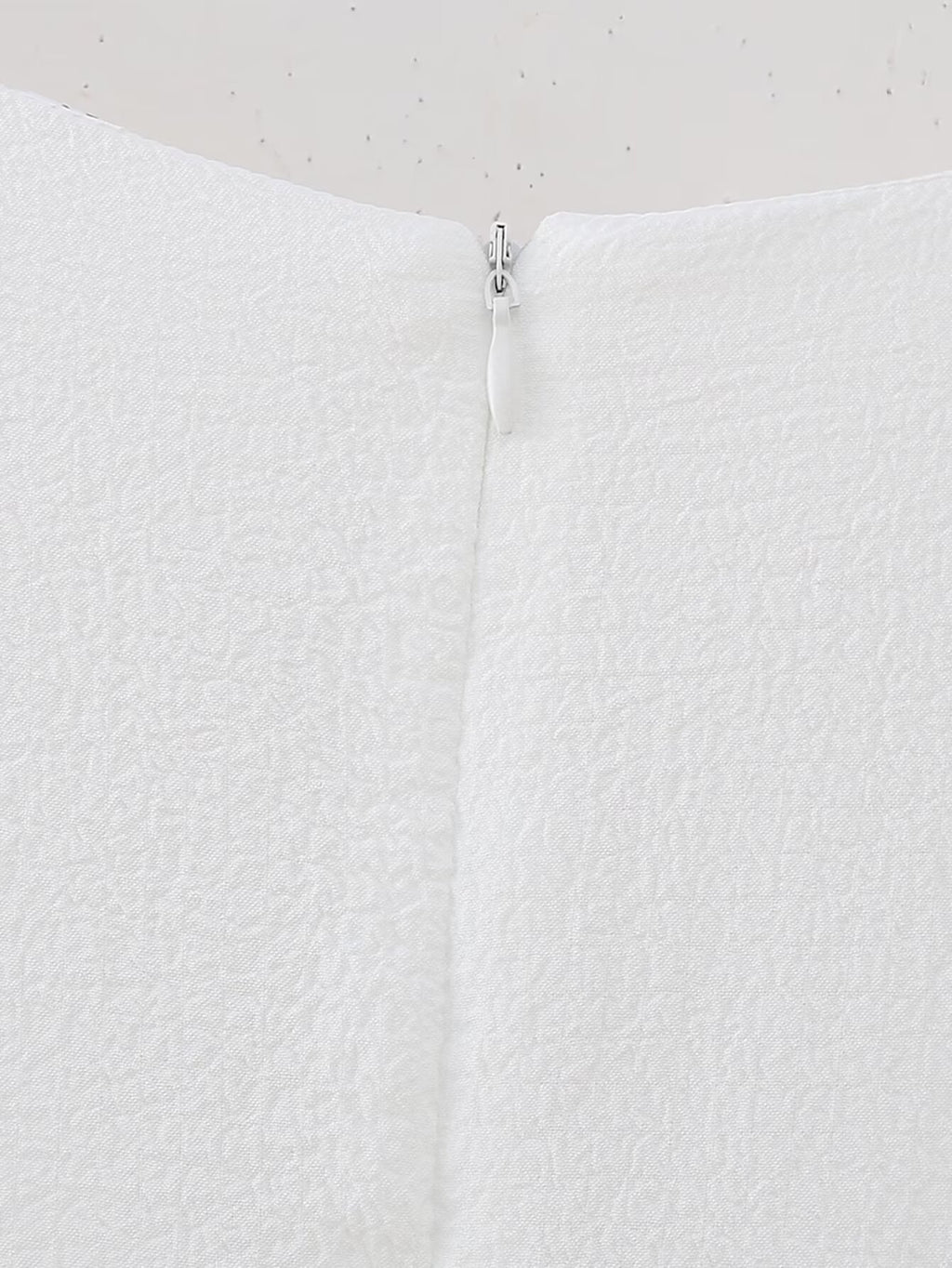 White Embroidered Ruffle Mini Dress