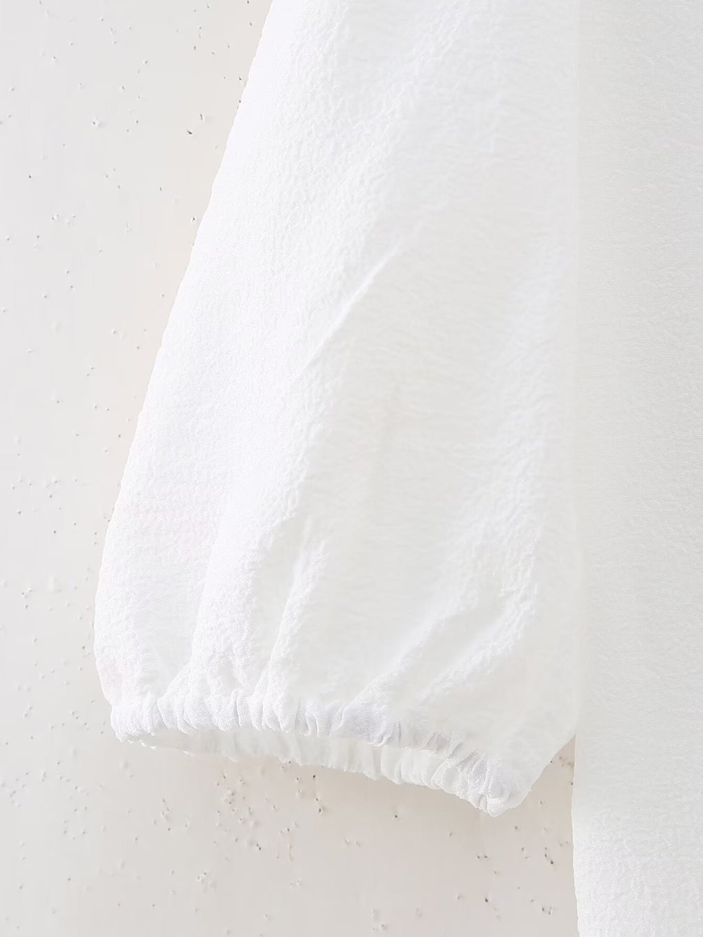 White Embroidered Ruffle Mini Dress