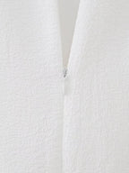 White Embroidered Ruffle Mini Dress