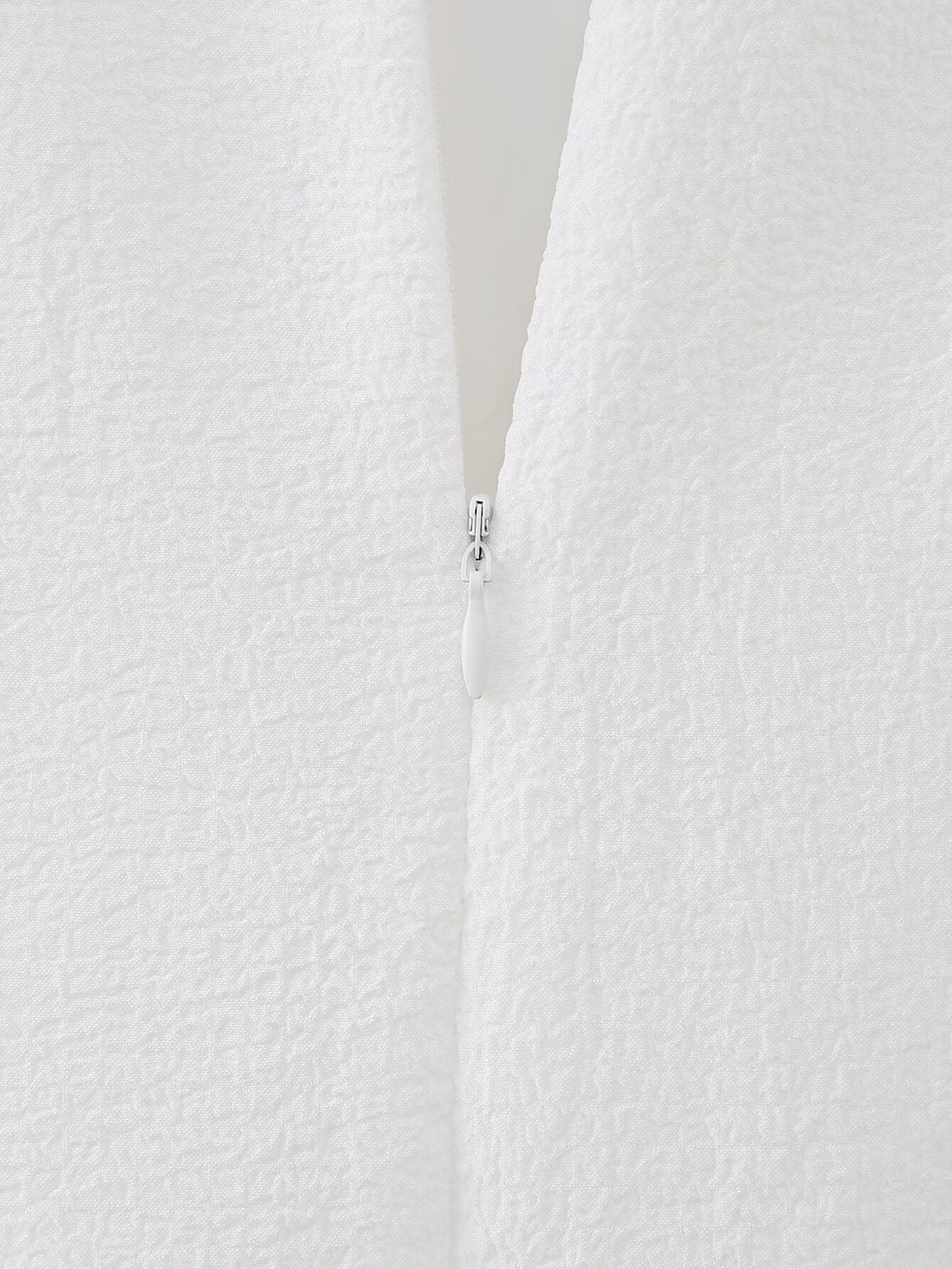 White Embroidered Ruffle Mini Dress