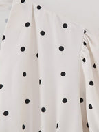 's Summer Sweet V Neck Puff Sleeve Mid Sleeve Maxi Dress