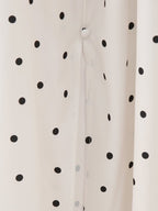 's Summer Sweet V Neck Puff Sleeve Mid Sleeve Maxi Dress