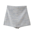 High-Waist Wool Skirt