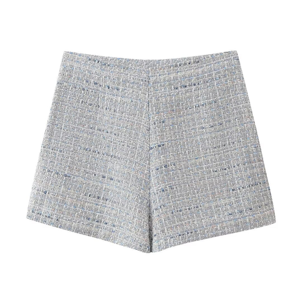 High-Waist Wool Skirt