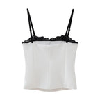 's Early Faux Two Piece Color Matching Small Sling Vest Slim Top