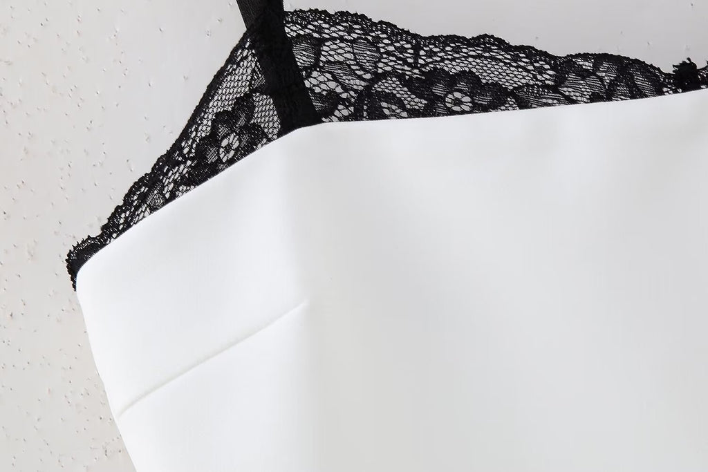 Lace Spaghetti Strap Bodycon Mini Dress