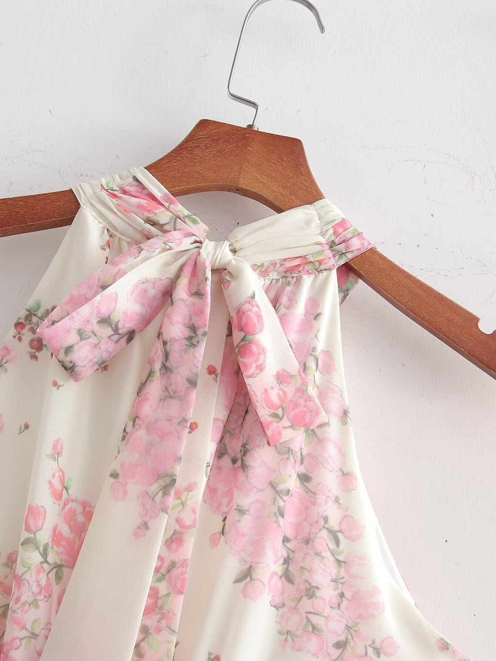 Floral Halter Holiday Dress