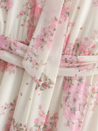 Floral Halter Holiday Dress
