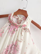 Floral Halter Holiday Dress