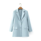 Women's Spring Single Breasted Women's Blazer Neutral Shorts Sets