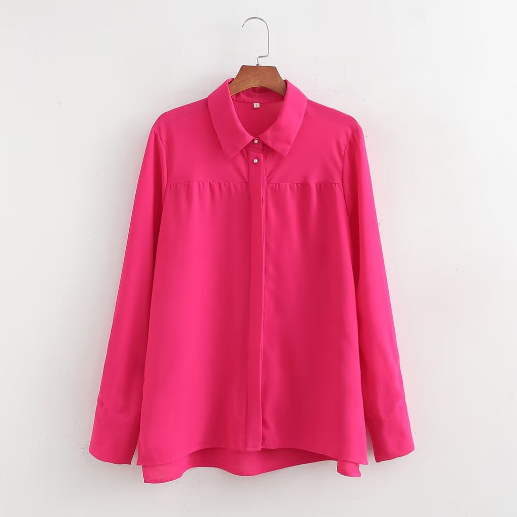 Women's Classic Collared Long Sleeve Shirt