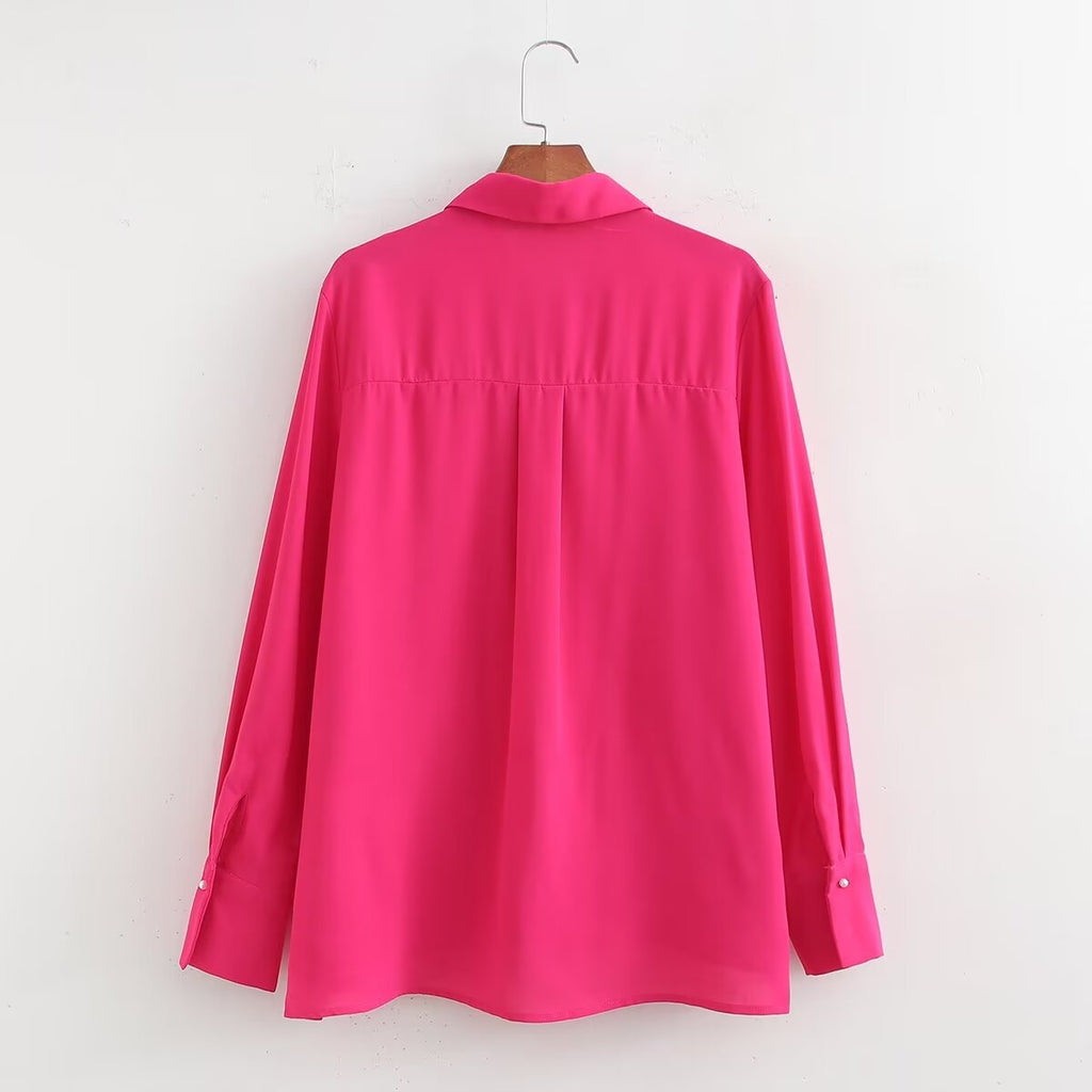 Women's Classic Collared Long Sleeve Shirt