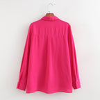 Women's Classic Collared Long Sleeve Shirt