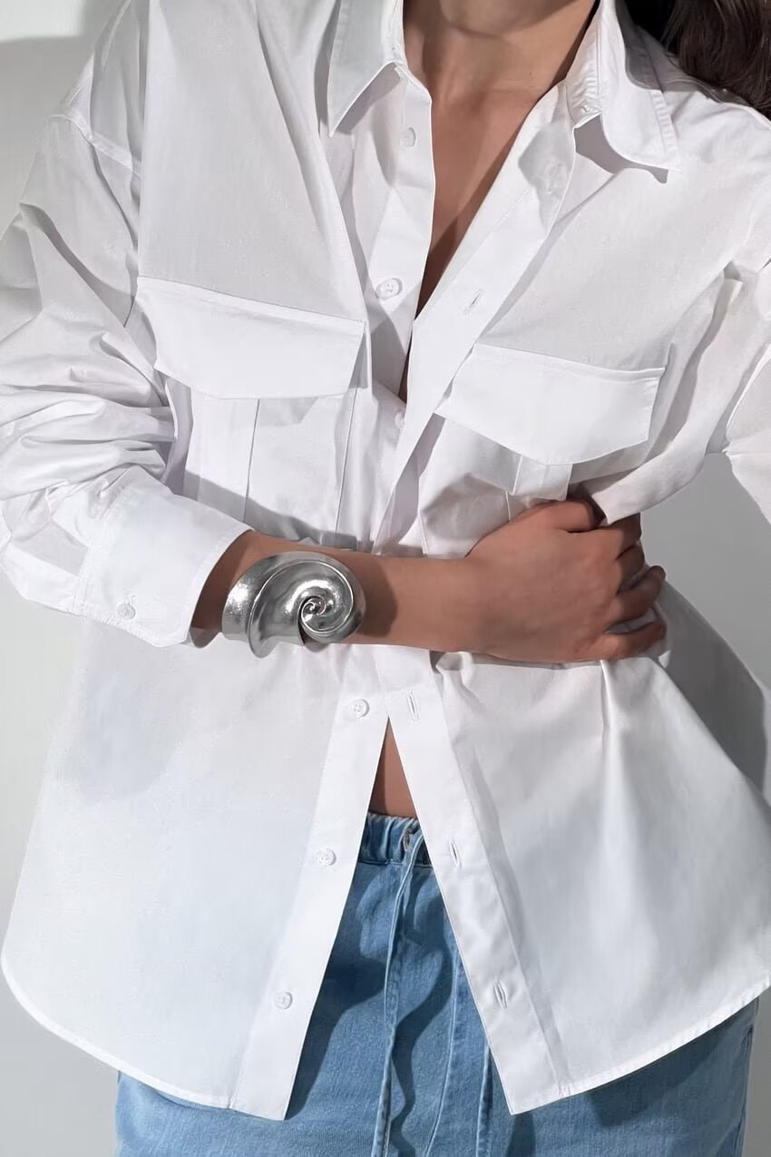 Women's Urban Poplin Pocket Shirt