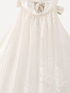 Women's Jacquard Halter Vacation Dress