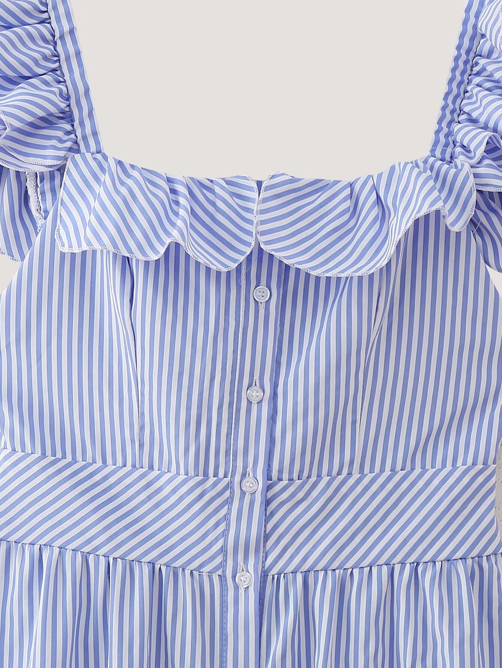 Women's Plaid Sleeveless Ruffle Dress