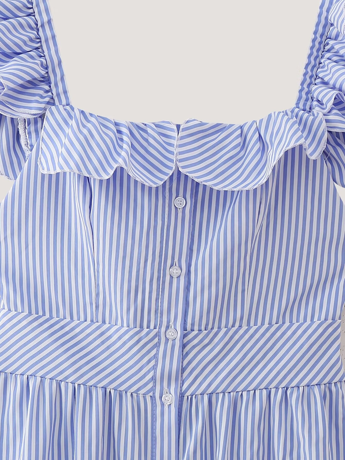 Women's Plaid Sleeveless Ruffle Dress