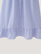 Women's Plaid Sleeveless Ruffle Dress