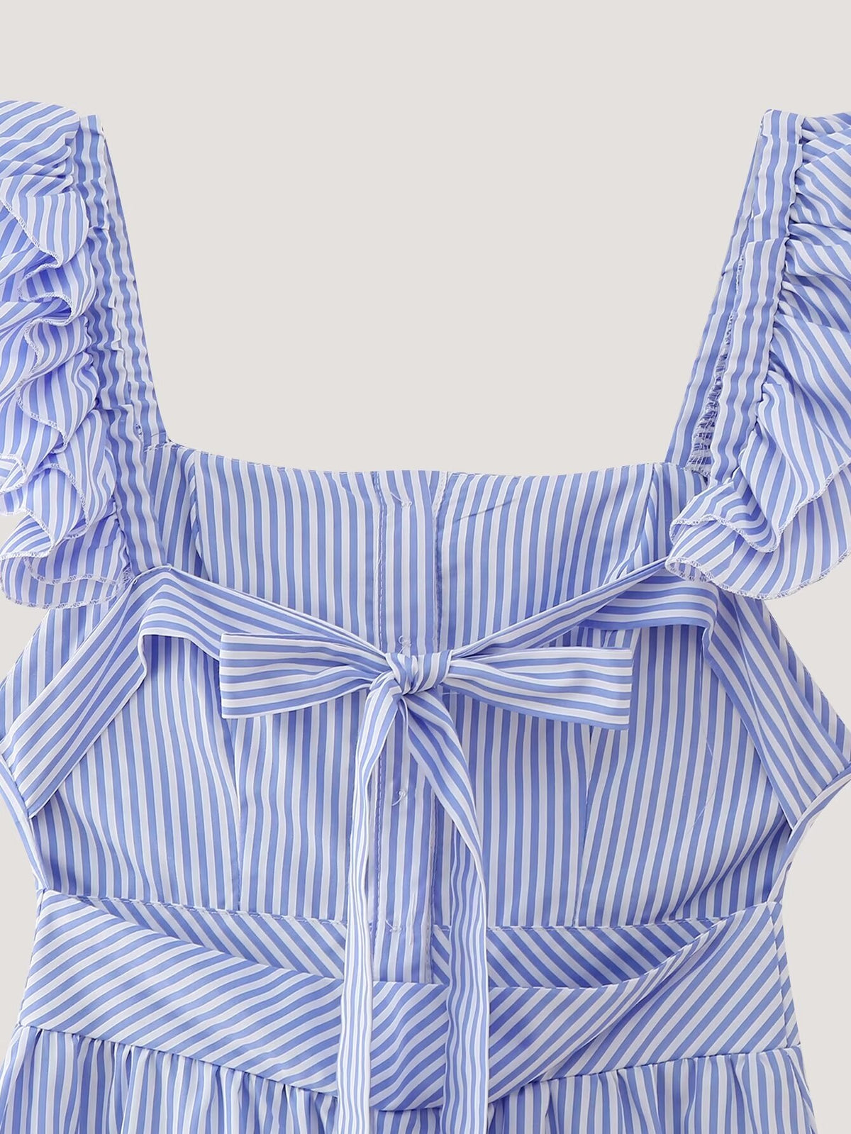 Women's Plaid Sleeveless Ruffle Dress