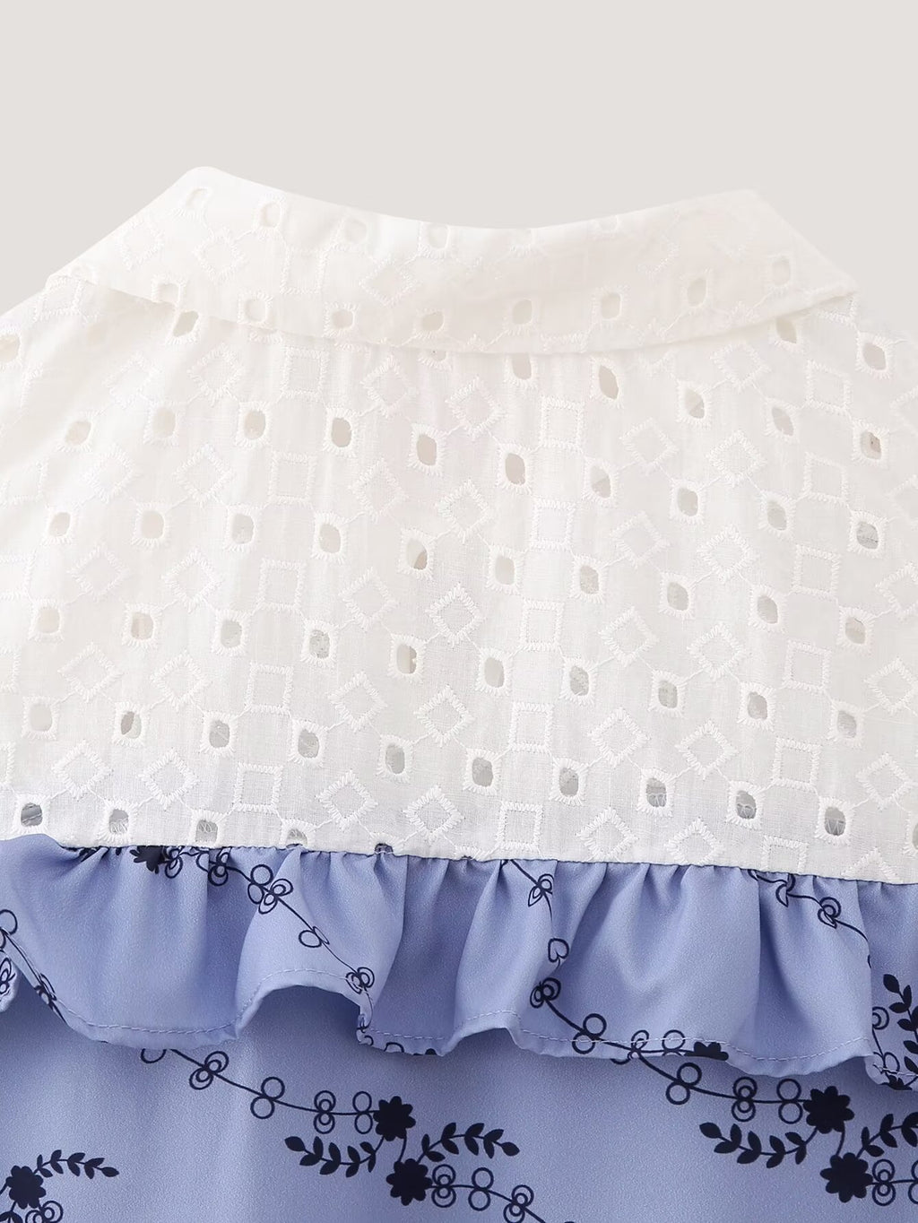 Women's Lace Decorative Stitching Shirts