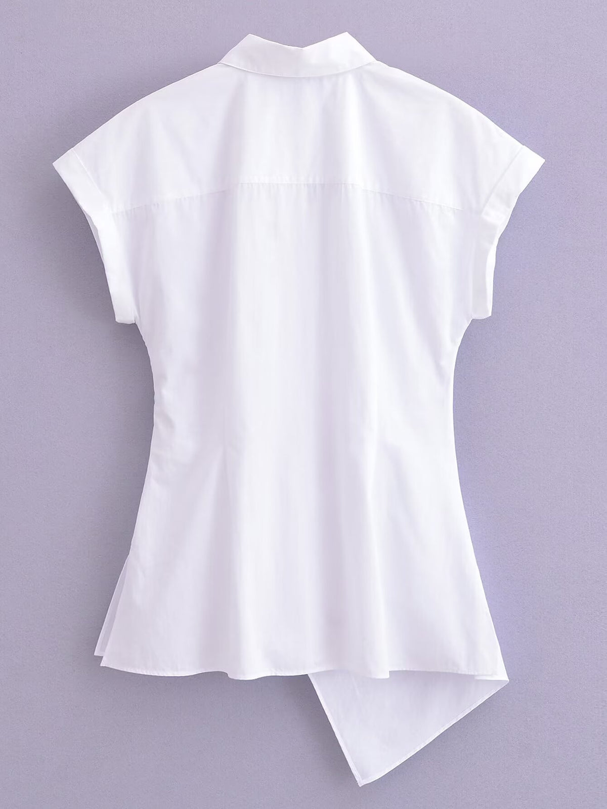 Women's Type Elegant Retro Lace Up White Shirt Poplin Shirt Tops