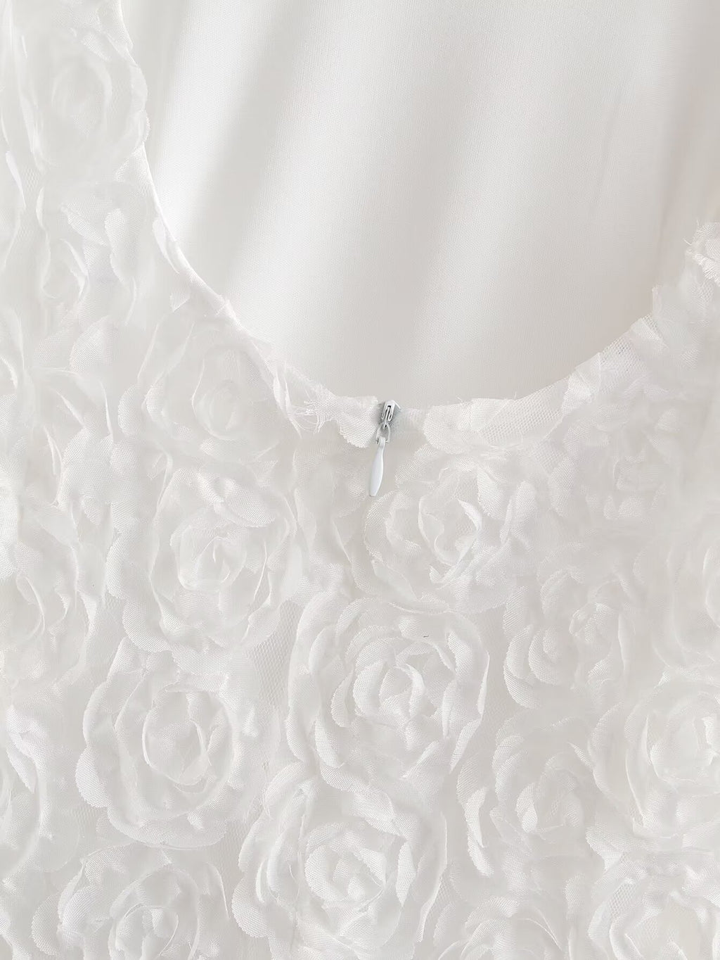 Summer Round Neck Lace Embroidered Design Elegant Dress