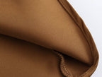 Solid Color Long Leg Fine Acetate Satin Elastic Waist Skirt