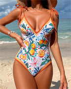 Suspenders Backless One-piece Swimwear