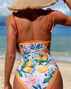 Suspenders Backless One-piece Swimwear