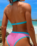Contrast Color Bikini Swimwear