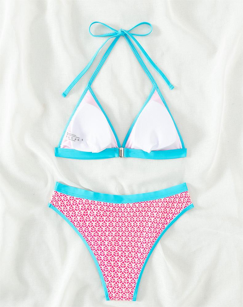 Contrast Color Bikini Swimwear