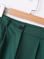 Autumn Clothing Green Loose Pants Sets