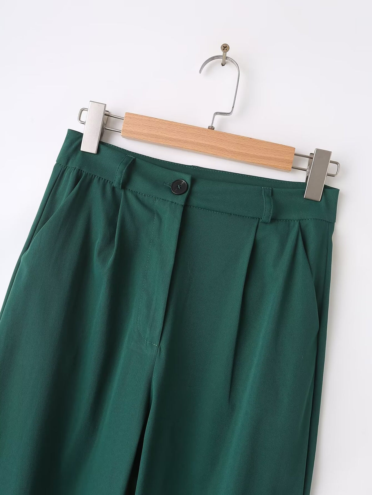 Autumn Clothing Green Loose Pants Sets