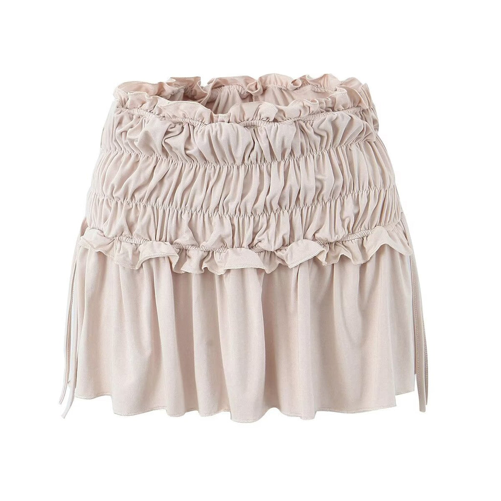 Design Pleated Waist Leggings Skirt