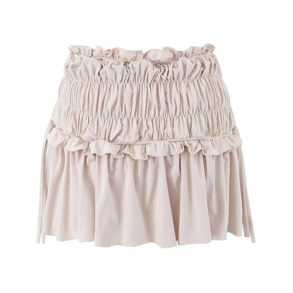Design Pleated Waist Leggings Skirt